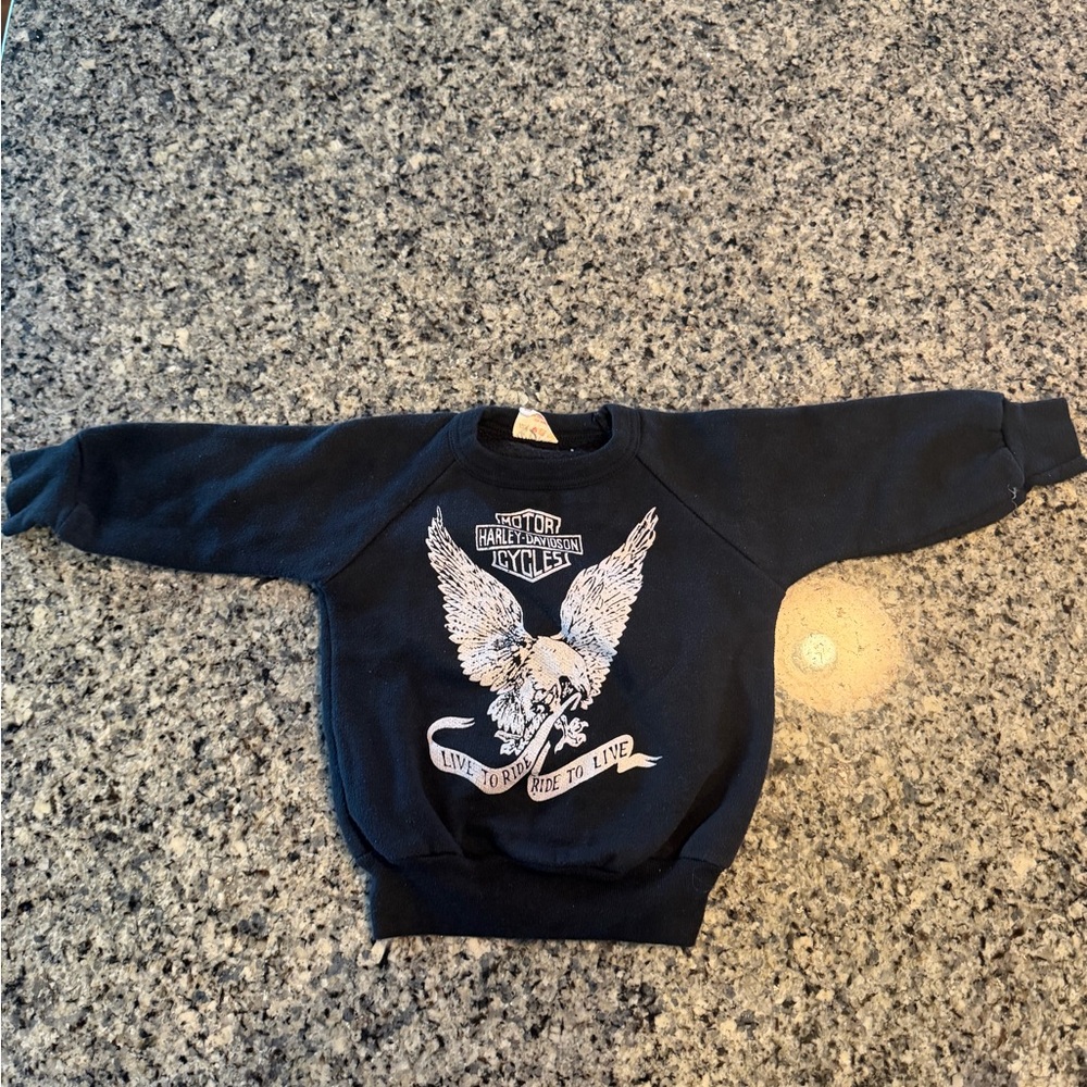Vintage Toddler Harley Davidson Sweatshirt